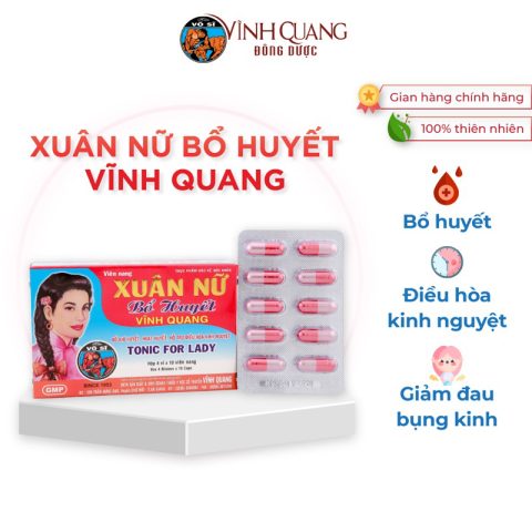 Xuân Nữ Bổ Huyết Vĩnh Quang viên nang - Hộp 40 viên