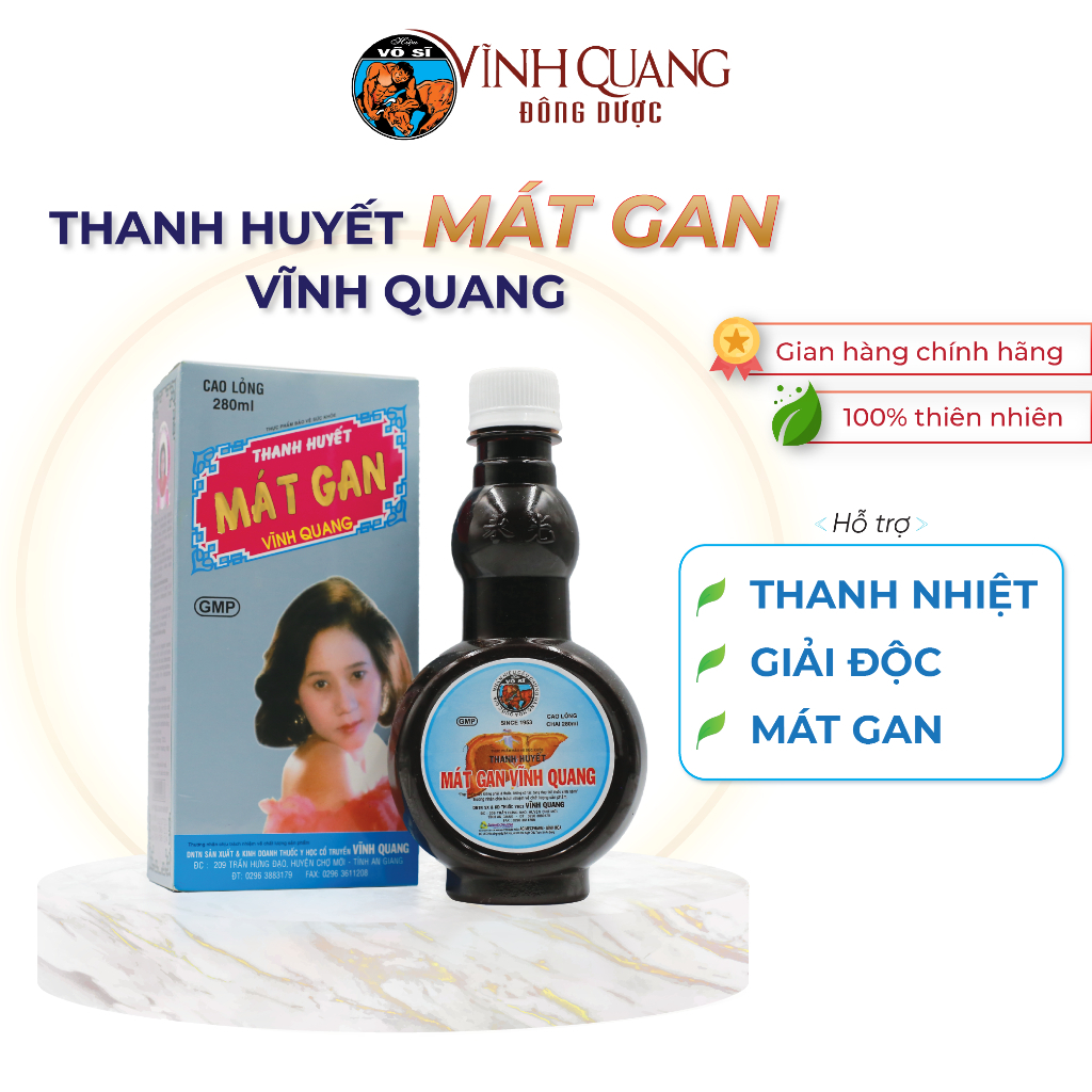 Thanh Huyết Mát Gan Vĩnh Quang - Chai 280ml