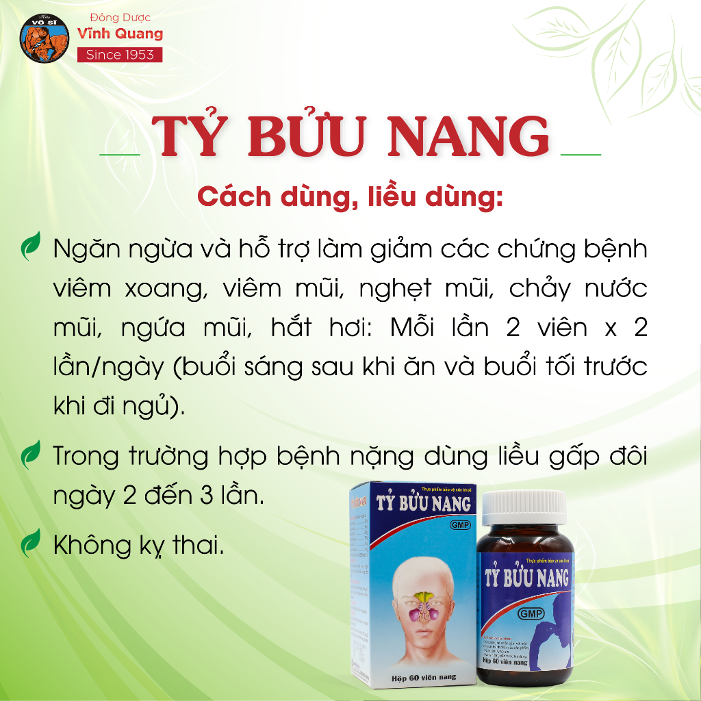 Hướng dẫn sử dụng Tỷ Bửu Nang Vĩnh Quang