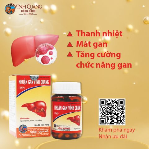 Nhuận gan Vĩnh Quang giúp mát gan giải độc thanh nhiệt và tăng cường chức năng gan