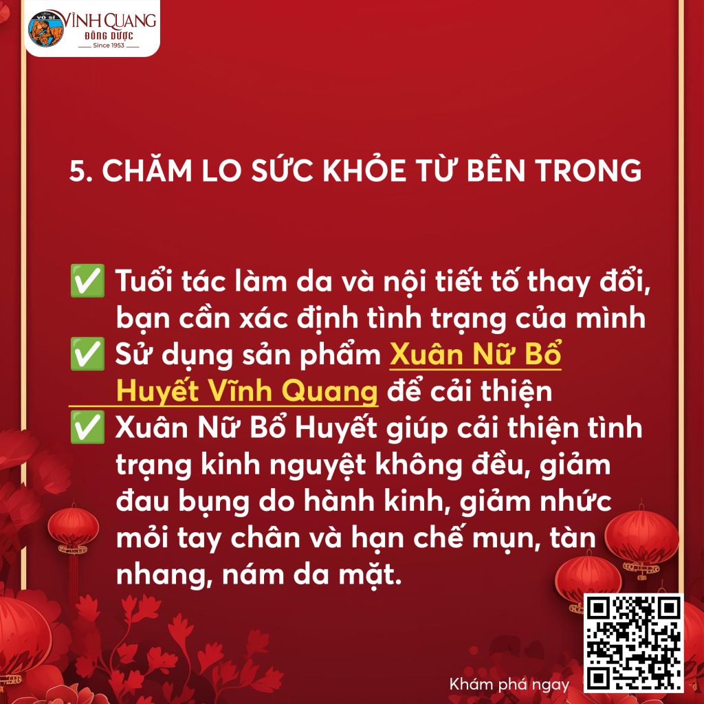 Xuân Nữ Bổ Huyết Vĩnh Quang giúp bổ huyết điều kinh