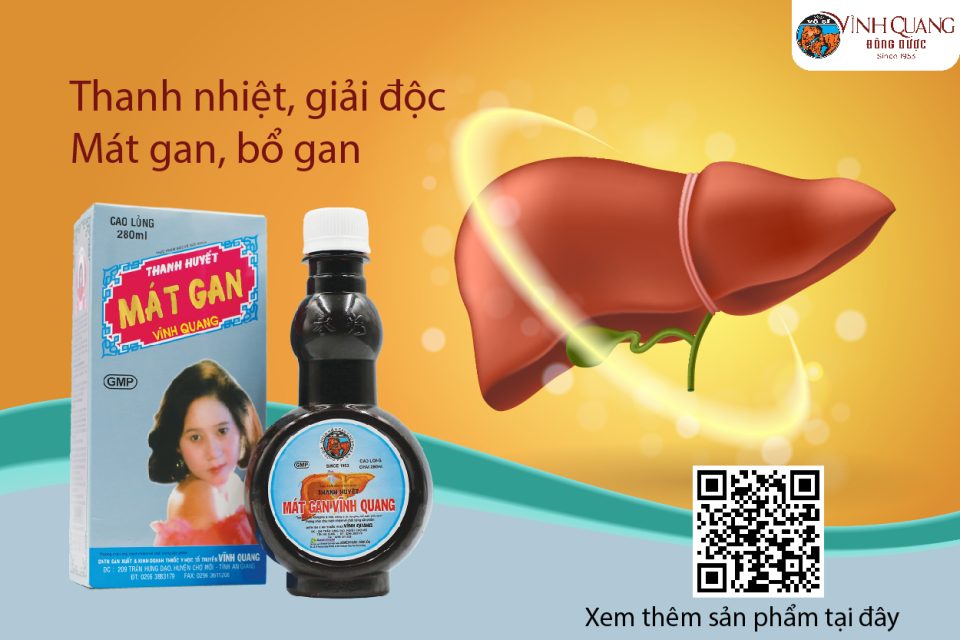 mát gan thải độc giảm mụn nóng gan sản phẩm bổ gan thảo dược thanh nhiệt giải độc gan thanh huyết mát gan Vĩnh Quang